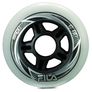 Комплект колес для роликов Fila колеса 84mm 83A (8 штук) серые