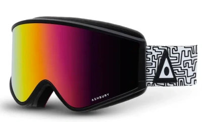 Горнолыжные очки со сменной линзой на магнитах ASHBURY A12 Miller (PINK MIRROR/YELLOW)