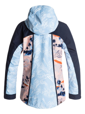 Куртка Ж ROXY WILDLIFE JK MANDARIN ORANGE_POP SNOW CRYST (1)