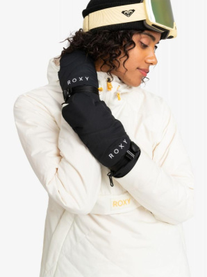 Варежки сноубордические женские ROXY JETTY SOLID MITT TRUE BLACK  Варежки сноубордические женские ROXY JETTY SOLID MITT TRUE BLACK