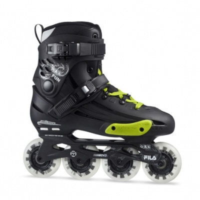 Роликовые коньки FILA NRK FUN black/yellow Роликовые коньки FILA NRK FUN black/yellow