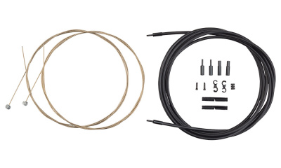 Комплект тормозных тросов с оплетками JAGWIRE MCK402 Mountain Pro Brake розовый от магазина Адреналин