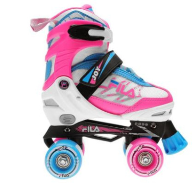 Роликовые коньки детские раздвижные - квады FILA JOY G white/pink/lightblue Роликовые коньки детские раздвижные - квады FILA JOY G white/pink/lightblue