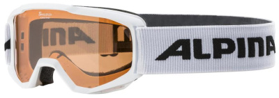 Очки горнолыжные детские Alpina Piney 2.0 White Matt/Orange S2 