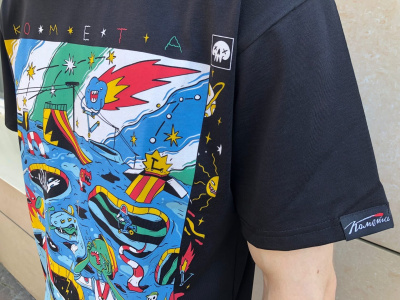 Футболка Комета Вторжение Черная