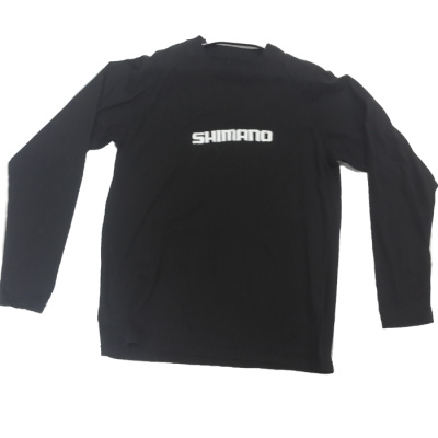 Футболка/Shimano/Casuals длин.рукав, черн