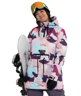 Куртка сноубордическая женская - анорак Horsefeathers DERIN JACKET abstract paint от магазина Адреналин