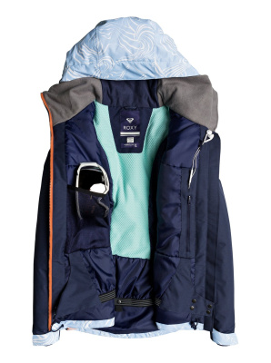 Куртка Ж ROXY WILDLIFE JK MANDARIN ORANGE_POP SNOW CRYST (2)