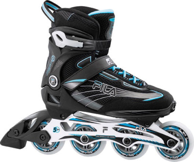 Роликовые коньки женские FILA MIZAR 80 LADY black/lightblue Роликовые коньки женские FILA MIZAR 80 LADY black/lightblue