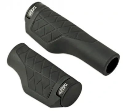 Грипсы AUTHOR AGR Griplock R50 130мм+90мм резиновые 1 фикс., черные