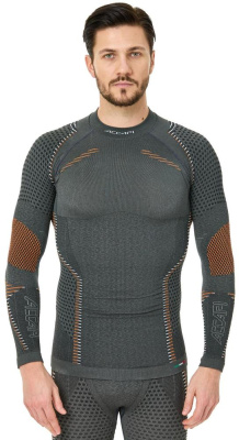 Термобелье Accapi кофта длинный рукав ERGORacing LONG SL.T-SHIRT MAN Anthracite/Orange