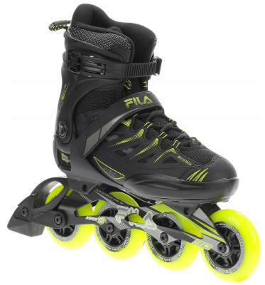 Картинка Роликовые коньки FILA GHIBLI 90 black/lime от магазина Адреналин Роликовые коньки FILA GHIBLI 90 black/lime от магазина Адреналин