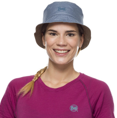 Панама Buff Travel Bucket Hat Zadok Blue-Olive