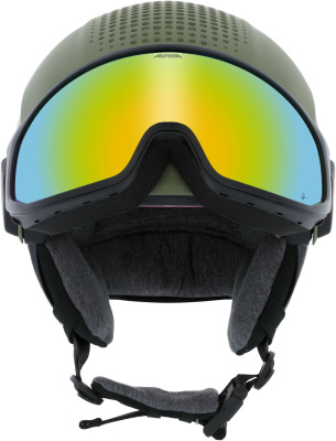 Картинка Горнолыжный шлем с визором Alpina Alto Q-Lite Black Matt  (Gold Mirror) от магазина Адреналин Горнолыжный шлем с визором Alpina Alto Q-Lite Black Matt  (Gold Mirror) от магазина Адреналин