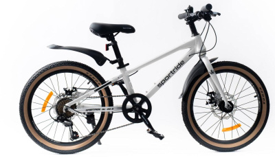 Детский велосипед SPORTRIDE AL 20 D (7 ск., рост OS) светло-серый 2026 от магазина Адреналин